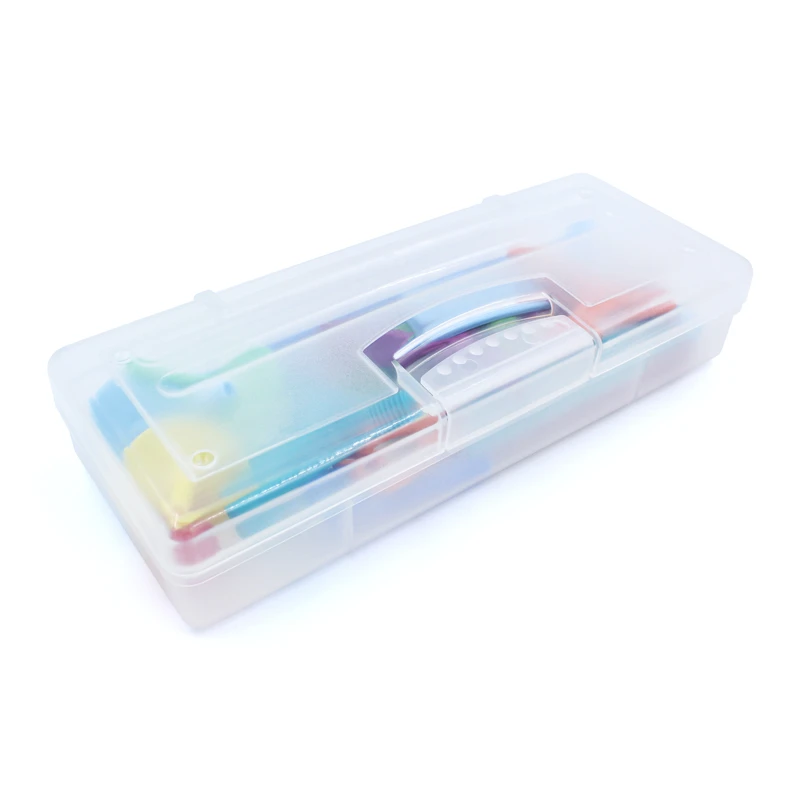 Oral motor exercise kit in clear plastic box 